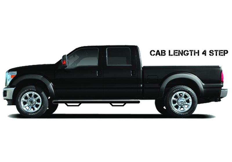 N-Fab RS Nerf Step 05-15 Toyota Tacoma (Gas) Double Cab 5ft Short Bed - Cab Length - Tex. Black