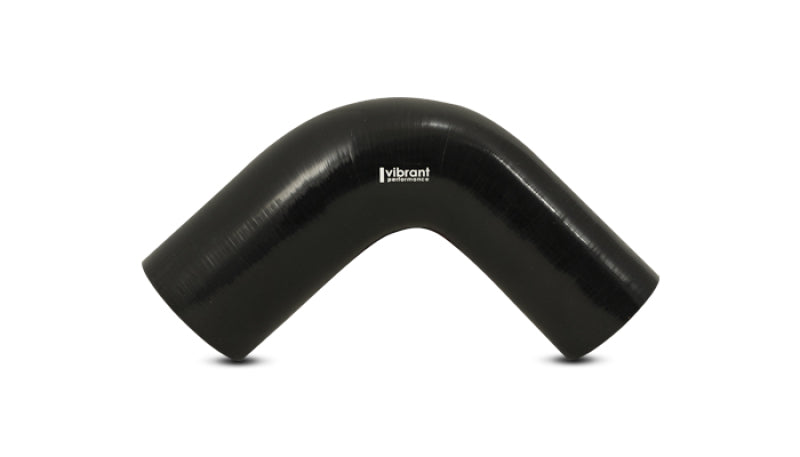 

Vibrant 19792 - VIB19792 - Vibrant 2.25in ID x 3in ID x 4in Long Gloss Black Silicone 90 Degree Transition Elbow - Shipped in Europe - Tuningsupply.com
