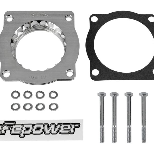 aFe Silver Bullet Throttle Body Spacers TBS BMW 5 Series (E60) 06-10 V8-4.8L-tuningsupply.com