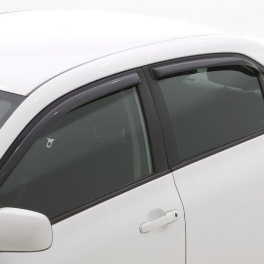 AVS 09-13 Toyota Corolla Ventvisor In-Channel Front & Rear Window Deflectors 4pc - Smoke-tuningsupply.com