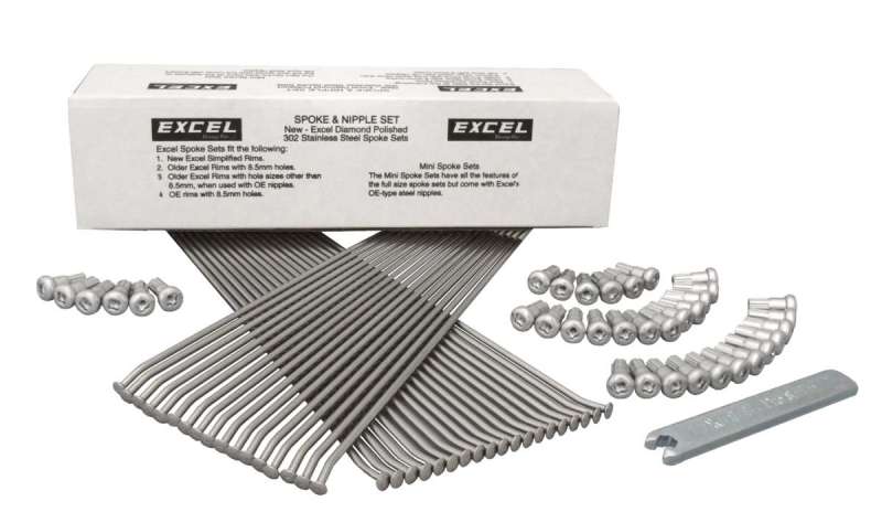 

Excel XS8-15197 - EXCXS8-15197 - Excel Rear Spoke/Nipple Set (w/ Wrench) - 8 Gauge / 32 Qty - Silver - Shipped in Europe - Tuningsupply.com
