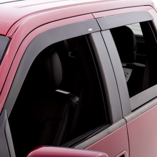 AVS 04-14 Ford F-150 Supercab Ventvisor Low Profile Window Deflectors 4pc - Matte Black-tuningsupply.com