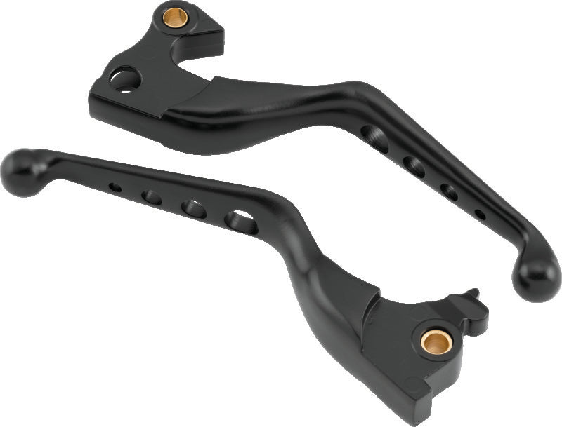 Bikers Choice 14-Up XL Black O Series Holed Lever Set-tuningsupply.com