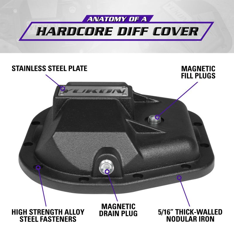 Yukon Gear 97-17 Ford E150 9.75in Rear Differentials Hardcore Cover-Diff Covers-Yukon Gear & Axle-YUKYHCC-F9.75-SMINKpower Performance Parts