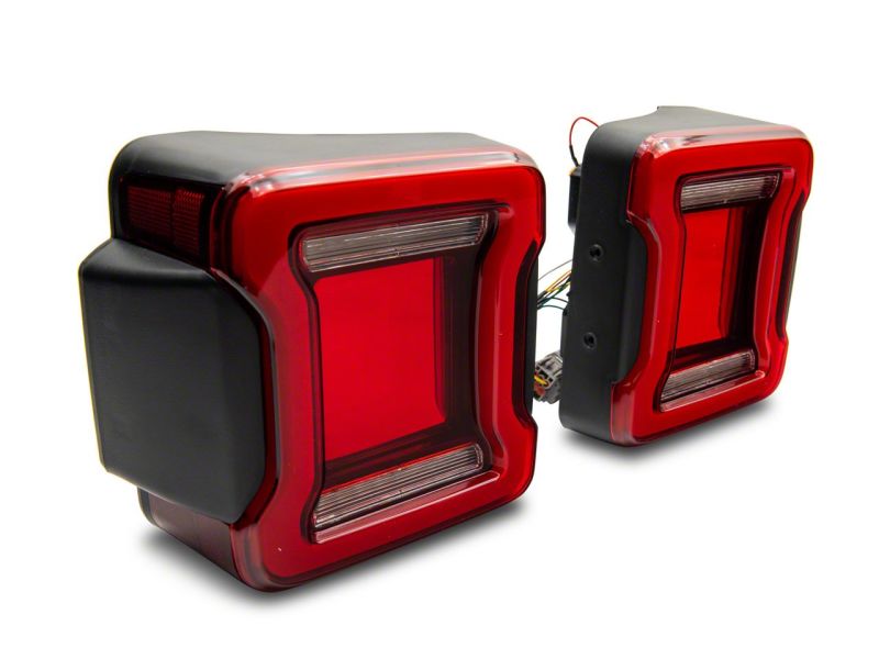 

Raxiom J164242 - RAXJ164242 - Raxiom 07-18 Jeep Wrangler JK Axial Series JL Style LED Tail Lights- Black Housing- Red Lens - Shipped in Europe - Tuningsupply.com
