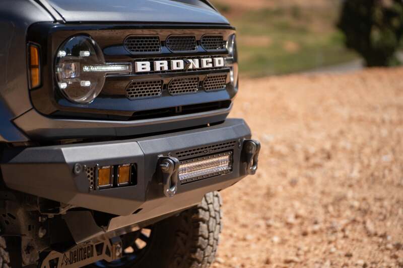 

DV8 Offroad FBBR-06 - DVEFBBR-06 - DV8 Offroad 2021+ Ford Bronco Front Bumper V2 - OE Plus Series (Works w/o ACC Relocation) - Shipped in Europe - Tuningsupply.com
