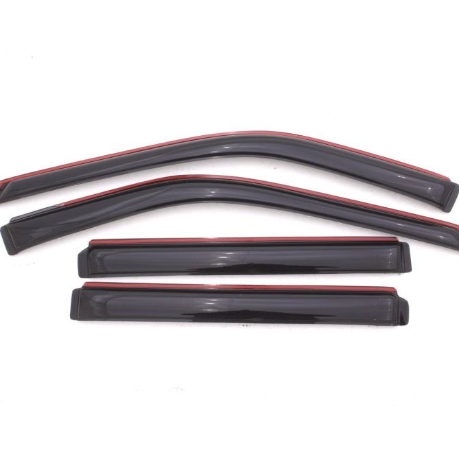 AVS 11-18 Ford Explorer Ventvisor In-Channel Front & Rear Window Deflectors 4pc - Smoke-tuningsupply.com