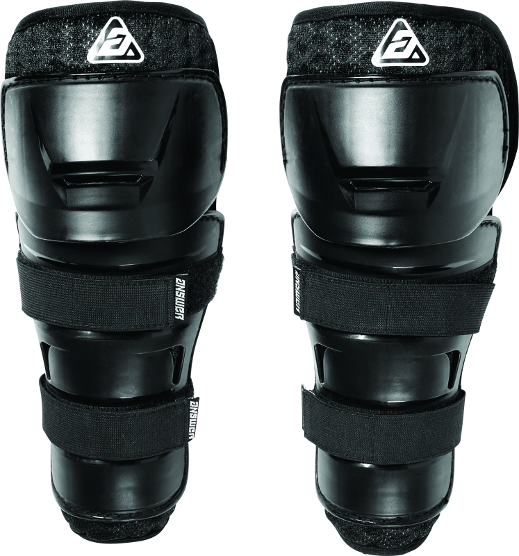 Answer Peewee Knee Guard Black-tuningsupply.com