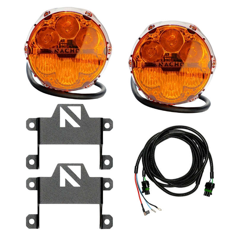 
  

Nacho Offroad Technology  - NACV3BC1KASO - Nacho Lighting Ford Bronco Nacho SAE Only Plug N Play Fog Light Kit - Amber - Shipped in Europe - Tuningsupply.com

