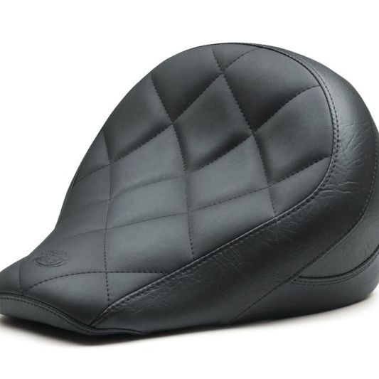 Mustang 18-21 Indian Scout Bobber Standard Touring Solo Seat Diamond Stitch - Black-tuningsupply.com