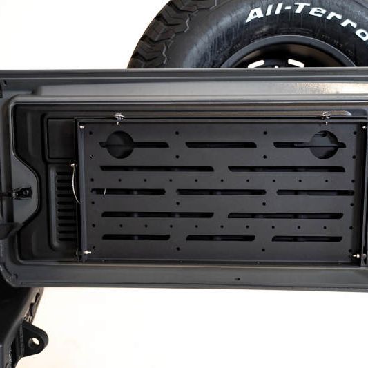 DV8 Jeep JL Tailgate Mounted Table (Trail Table) - Black-tuningsupply.com