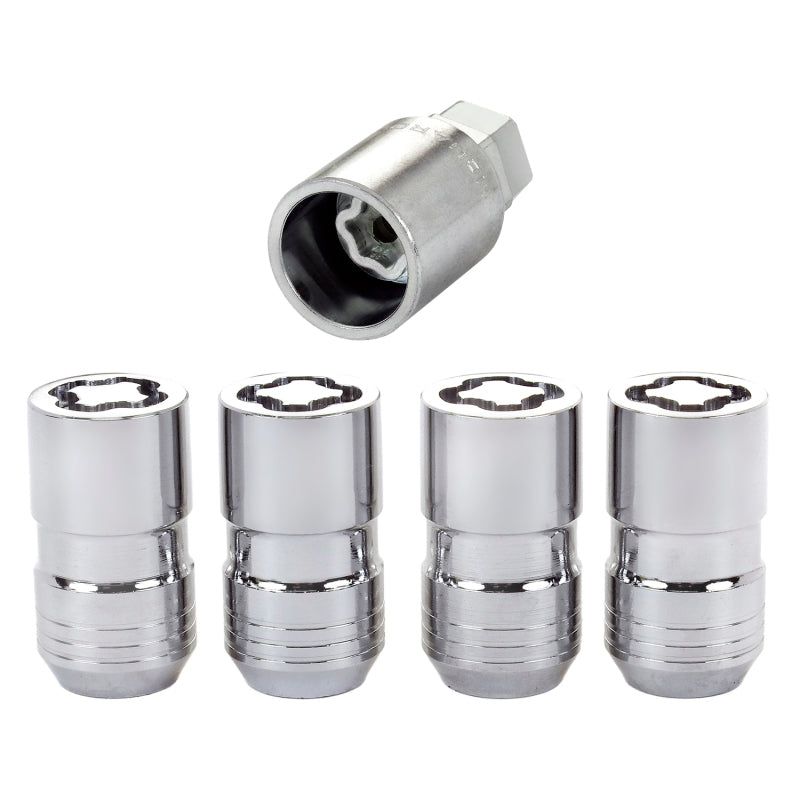 McGard Wheel Lock Nut Set - 4pk. (Cone Seat) M14X1.5 / 21mm & 22mm Dual Hex / 1.639in. L - Chrome-tuningsupply.com