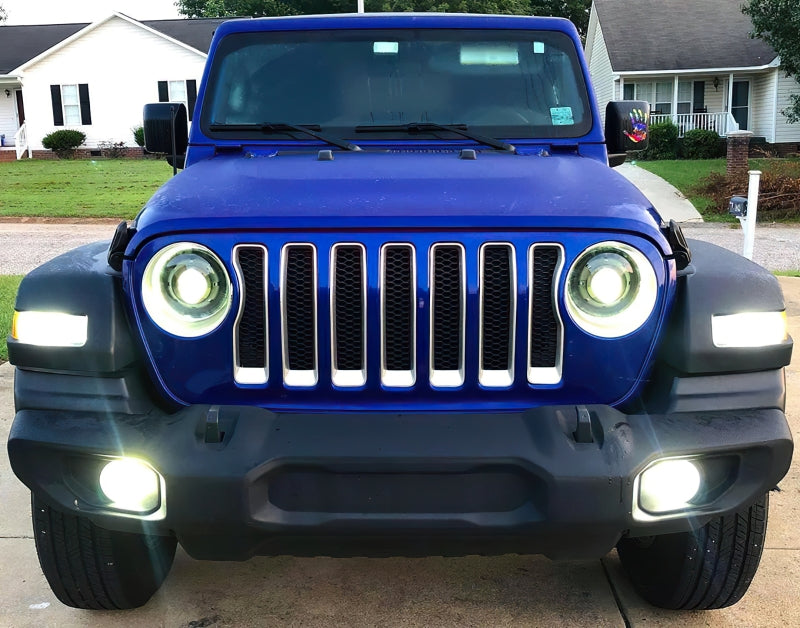 Oracle Oculus Bi-LED Projector Headlights for Jeep JL/Gladiator JT - Matte Blk - 5500K SEE WARRANTY-tuningsupply.com