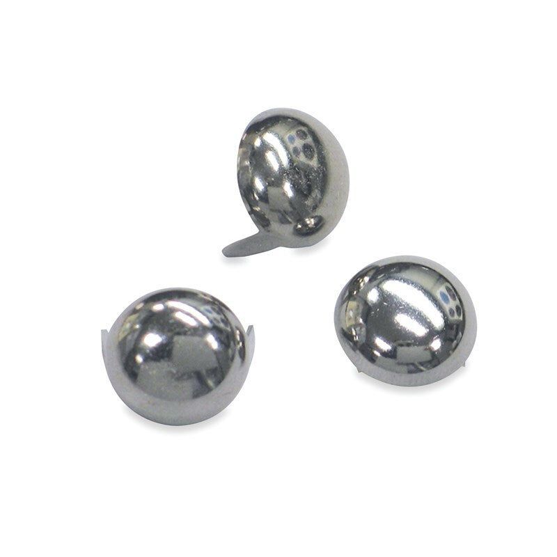 Mustang Studs 12.5mm (Bag of 20) - Chrome-Seat Brackets & Frames-Mustang Motorcycle-MMP78079-SMINKpower Performance Parts