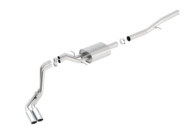 

Borla 140576 - BOR140576 - Borla 14 Silv/Sierra 1500 EC Std/CC Short 143.5in WB S-Type Dual Rolled Side Exit Cat-Back Exhaust - Shipped in Europe - Tuningsupply.com
