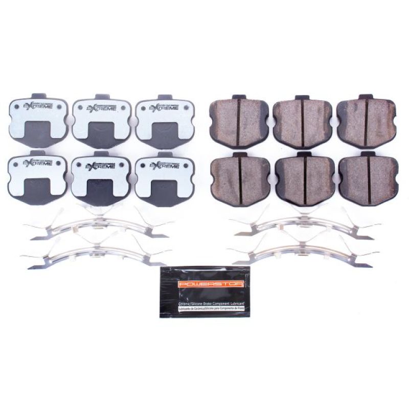 Power Stop 06-13 Chevrolet Corvette Front Z26 Extreme Street Brake Pads w/Hardware-tuningsupply.com