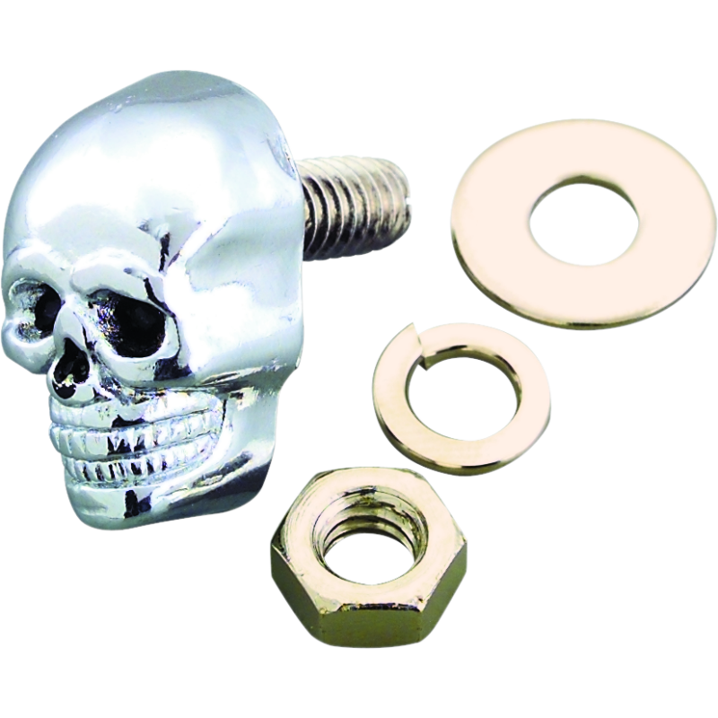 Bikers Choice Chrome Skull Kromets 5/8 Long 1/4-20 Stud Ea-tuningsupply.com