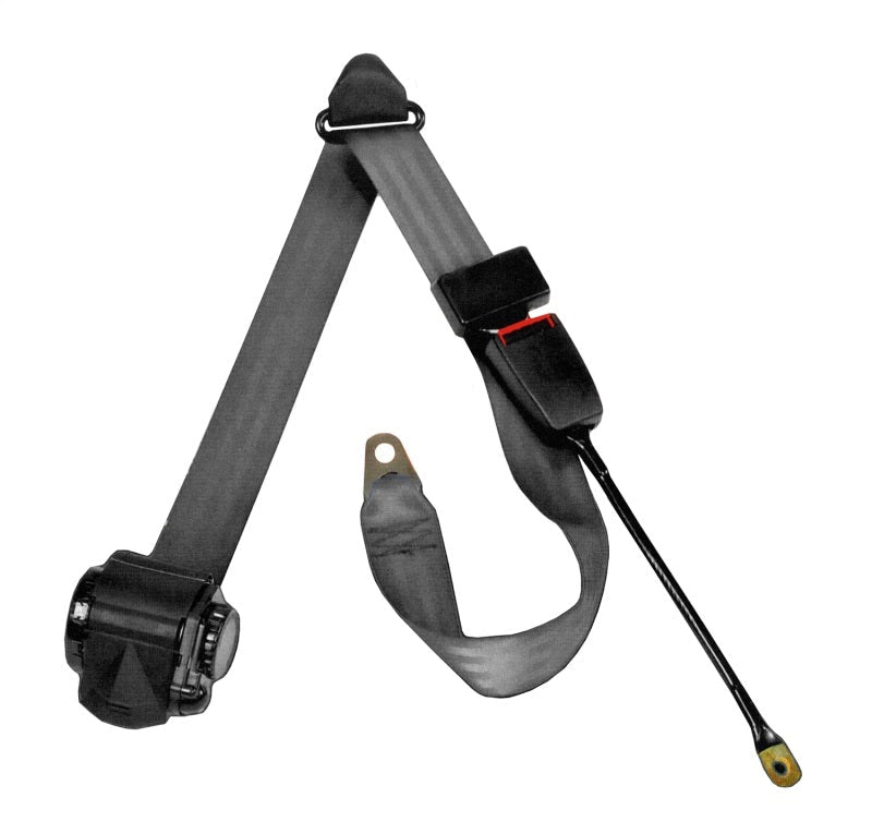 Omix Off Road Seat Belt Black 92-95 Wrangler YJ-tuningsupply.com