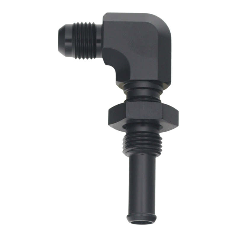 

DeatschWerks 6-02-0733-B - DWK6-02-0733-B - DeatschWerks 6AN Male Flare to 90-Degree 3/8in Single Hose Barb - Anodized Matte Black - Shipped in Europe - Tuningsupply.com
