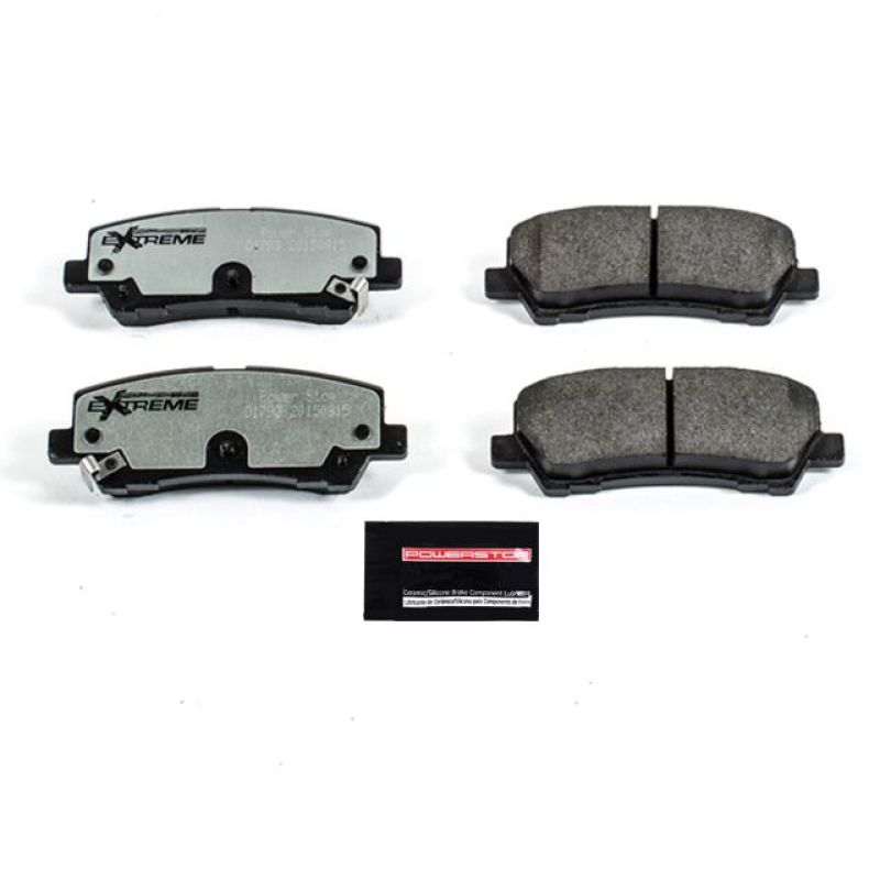 Power Stop 15-19 Ford Mustang Rear Z26 Extreme Street Brake Pads w/Hardware-tuningsupply.com