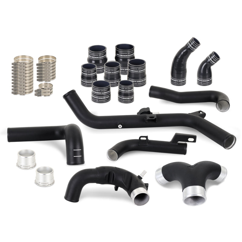 Mishimoto 21+ Bronco 2.7L Intercooler Pipe Kit Micro Wrinkle Black