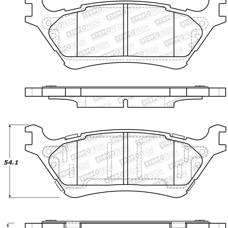 StopTech Street Brake Pads - Rear