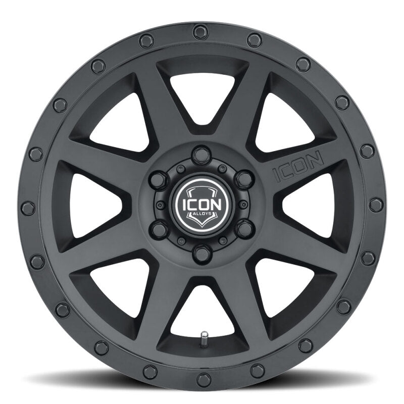 ICON Rebound 18x9 6x135 6mm Offset 5.25in BS 87.1mm Bore Double Black Wheel-tuningsupply.com