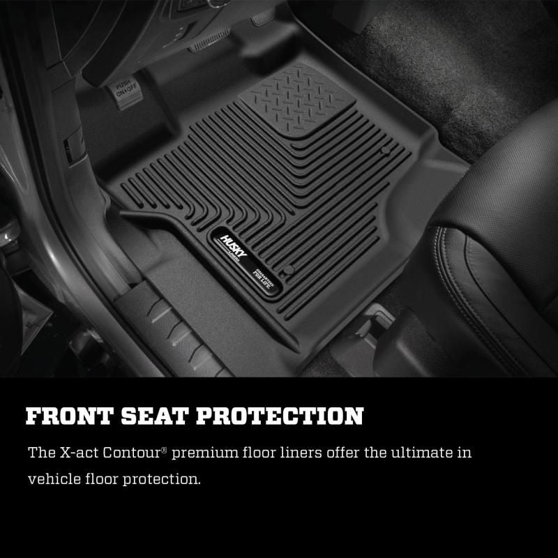 Husky Liners 19-22 Ram 2500/3500 Standard Cab Vinyl X-Act Contour Front Black Floor Liner-tuningsupply.com