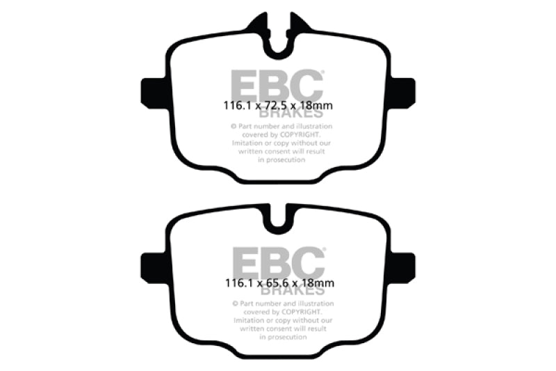
  

EBC DP22089 - EBCDP22089 - EBC 10+ BMW 535i 3.0 Turbo (F10) Greenstuff Rear Brake Pads - Shipped in Europe - Tuningsupply.com

