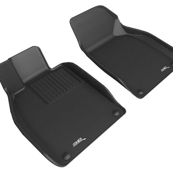 3D MAXpider Custom Fit KAGU Floor Mat (BLACK) Compatible for PORSCHE BOXSTER/CAYMAN/718 2013-2023 -tuningsupply.com