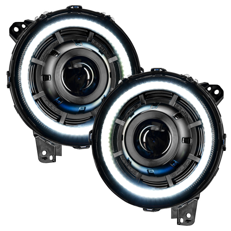 Oracle Oculus Bi-LED Projector Headlights for Jeep JL/Gladiator JT - Matte Blk - 5500K SEE WARRANTY-tuningsupply.com