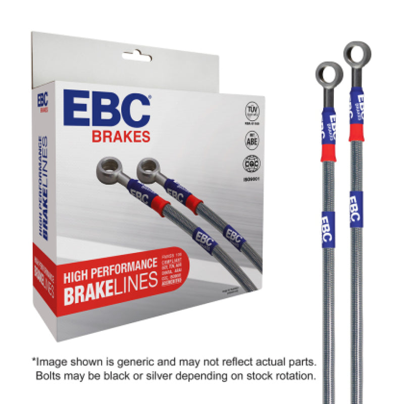 

EBC BLA7122-2L - EBCBLA7122-2L - EBC 99-04 Ford Mustang Cobra (4th Gen) 4.6L Stainless Steel Brake Line Kit - Shipped in Europe - Tuningsupply.com

