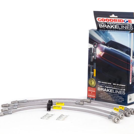 Goodridge 04-13 Mazda 3/Mazdaspeed3 Stainless Steel Brake Line Kit-tuningsupply.com