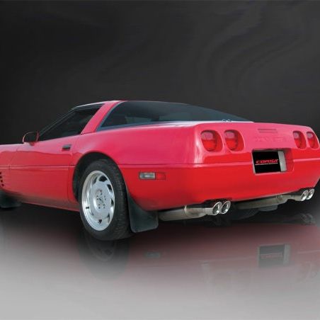 Corsa 1992-1995 Chevrolet Corvette C4 5.7L V8 LT1 Sport Cat-Back Exhaust w/ Twin 3.5in PolishedTips-tuningsupply.com