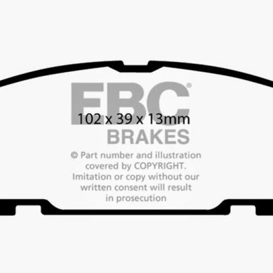 EBC 01-03 Mazda Miata MX5 1.8 (Sports Suspension) Yellowstuff Rear Brake Pads-tuningsupply.com