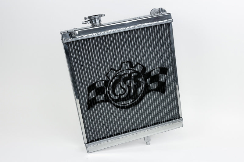 CSF 03-07 Mitsubishi Lancer EVO 7/8/9 1/2 Size Radiator - Polished-tuningsupply.com