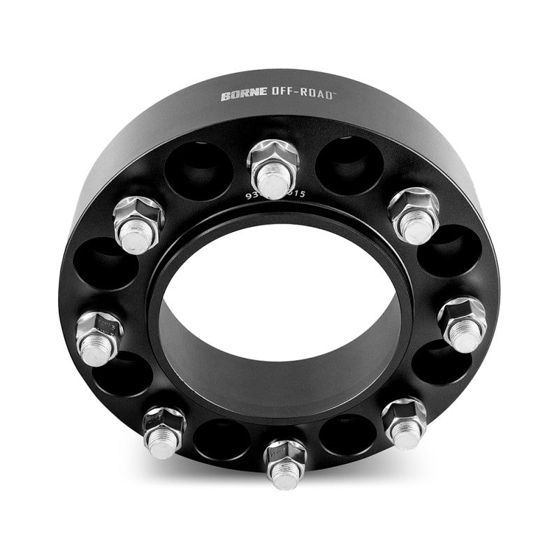 Borne Off-Road Wheel Spacers 8x180 124.1 50 M14 Black-tuningsupply.com