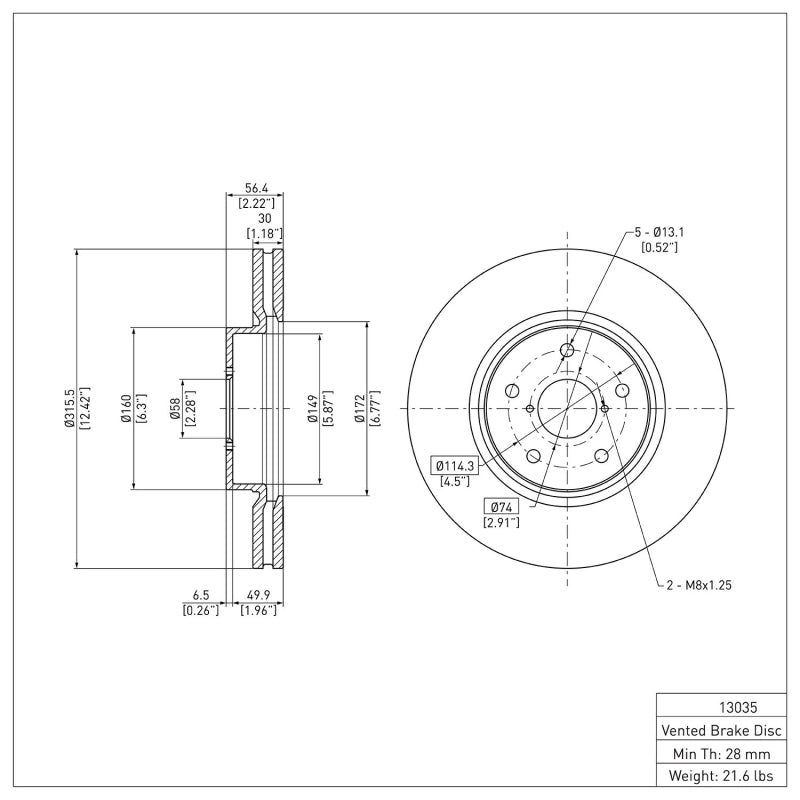 
    

DFC 600-13035 - DFC600-13035 - DFC 15-21 Subaru WRX Front Brake Rotor - Shipped in Europe - Tuningsupply.com

  