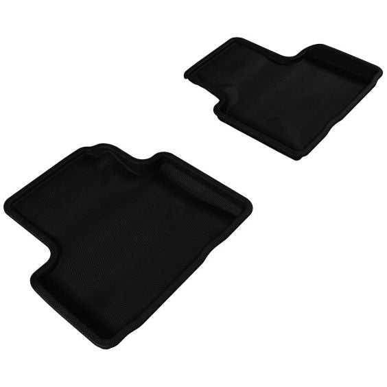 3D MAXpider 2007-2015 Infiniti Q40/G35/37 Kagu 2nd Row Floormats - Black-tuningsupply.com