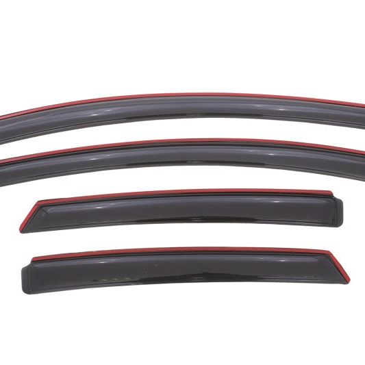 AVS 12-18 Ford Focus Ventvisor In-Channel Front & Rear Window Deflectors 4pc - Smoke-tuningsupply.com