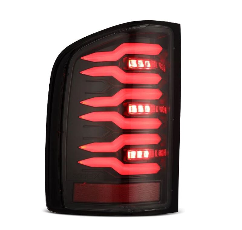 AlphaRex 07-13 Chevrolet Silverado 1500 (Ex. Hybrid Models) LUXX-Series LED Tail Lights Alpha-Black-tuningsupply.com