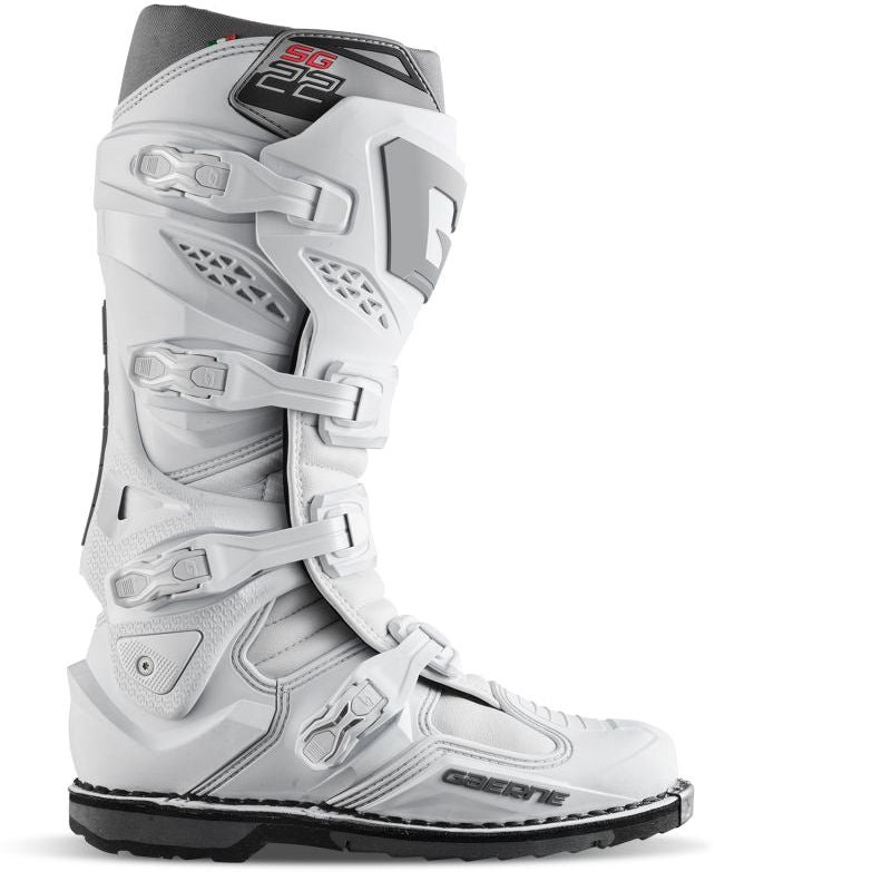 Gaerne SG22 Boot White Size - 9-tuningsupply.com