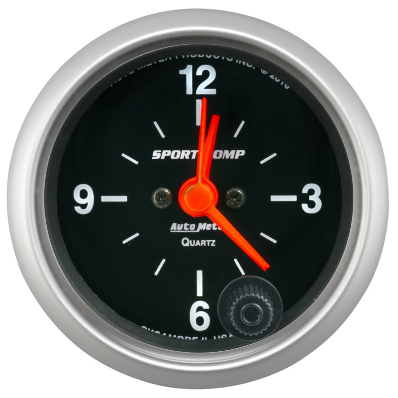 
  

AutoMeter 3385 - ATM3385 - Autometer Sport-Comp 2-1/16in. 12 Hour Analog Clock Gauge - Shipped in Europe - Tuningsupply.com

