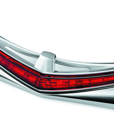 Kuryakyn L.E.D. Rear Fender Tip 12-17 GL1800 Chrome Red Lens-tuningsupply.com