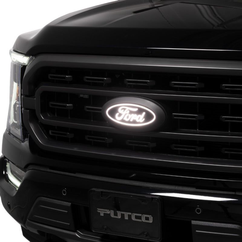 Putco 2023 Ford F-150 Front Luminix Ford LED Emblem - w/Camera CutOut w/o Spray Washer-tuningsupply.com