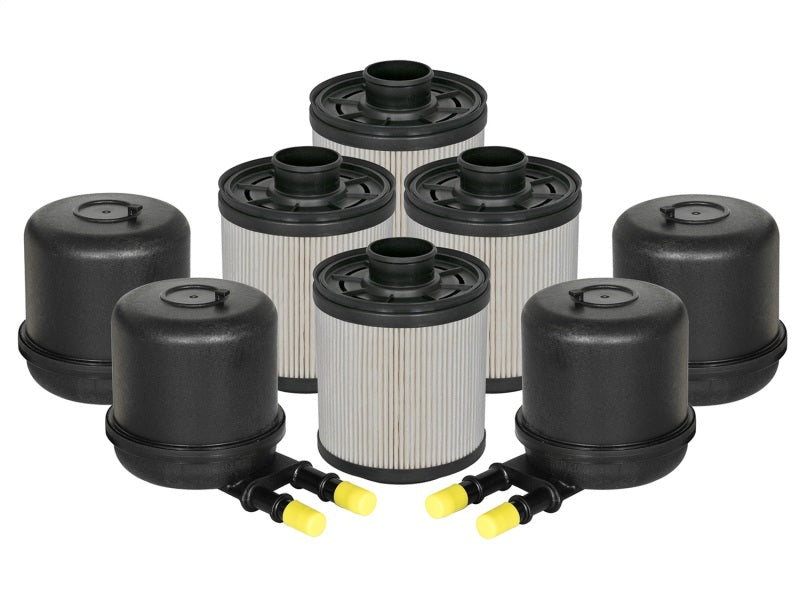 aFe Pro GUARD D2 Fuel Filter 11-17 Ford Diesel Trucks V8 6.7L (td) (4 Pack)-tuningsupply.com