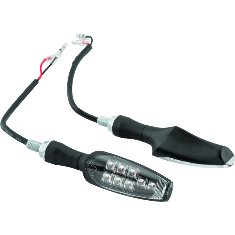 BikeMaster 8 Led Turnsignals Pair - Black-tuningsupply.com