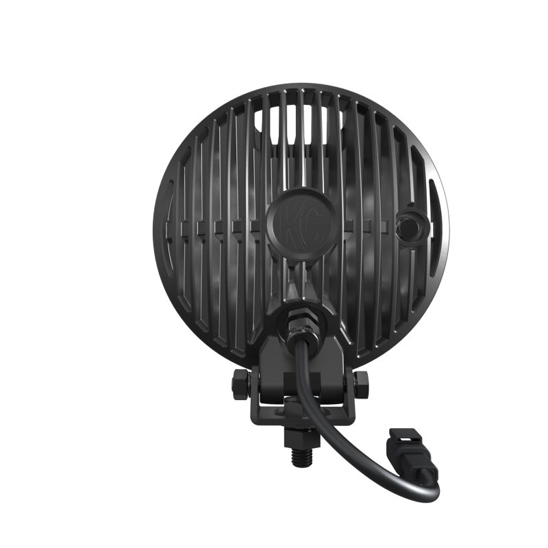 KC HiLiTES SlimLite 6in. LED Light 50w Spot Beam (Pair Pack System) - Black-tuningsupply.com