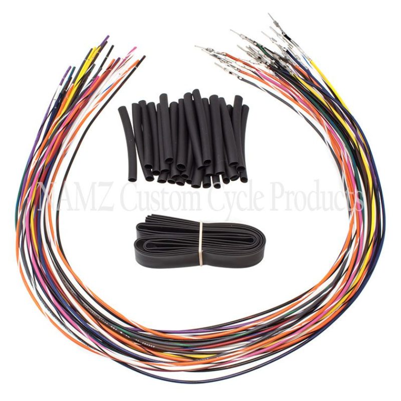 NAMZ 07-13 Baggers (Excl TBW) Handlebar Switch Wire Extensions 24in. (Cut & Solder/Max 20in. Apes)-tuningsupply.com