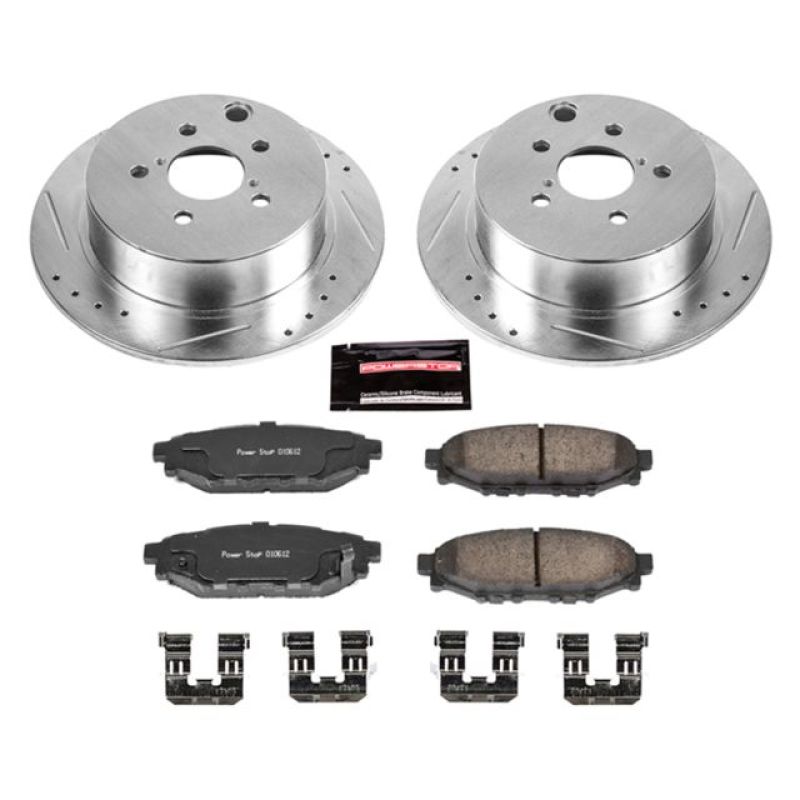 Power Stop 16-18 Subaru Crosstrek Rear Z23 Evolution Sport Brake Kit-tuningsupply.com